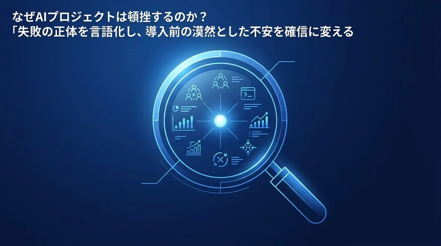 なぜAIプロジェクトは頓挫するのか？DX推進を阻む「失敗のメカニズム」を体系化するリスク言語化ガイド