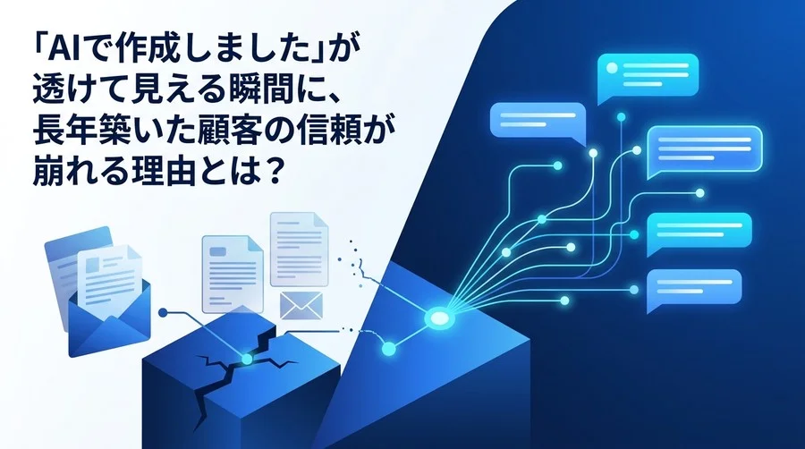 「AI生成」が透けて見える瞬間の危うさ：B2Bビジネスメールに潜む均質化リスクと信頼構築のハイブリッド戦略
