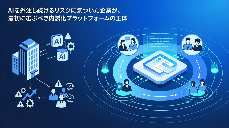 AI外注に限界を感じた企業へ。Difyで実現する「共創型」AI内製化と組織づくり
