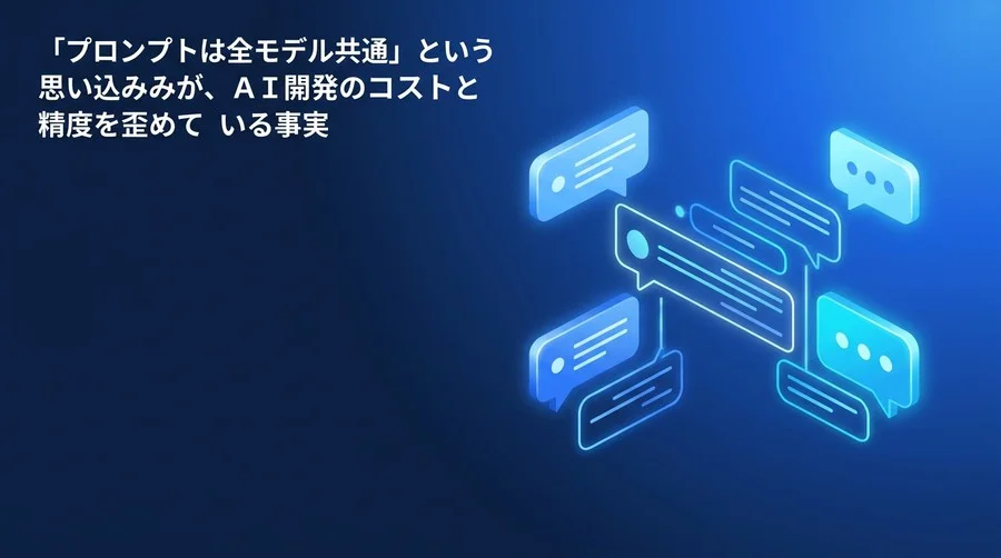 「プロンプトは全モデル共通」の罠。主要LLM性能比較に基づくプロンプトエンジニアリング基礎