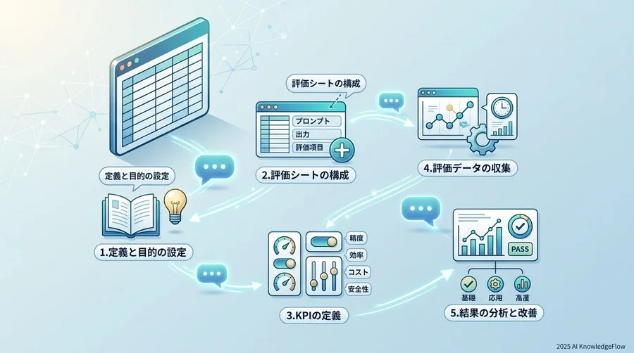 【DIY実践】特別なツールを使わずに行う「プロンプト評価シート」の作成手順 - Section Image