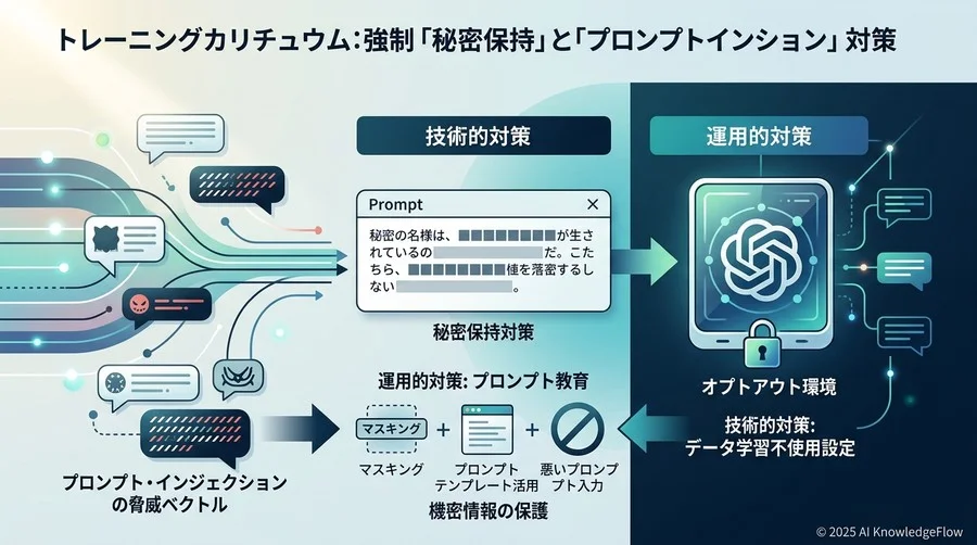 研修カリキュラムに必須の「秘密保持」と「プロンプト・インジェクション」対策 - Section Image