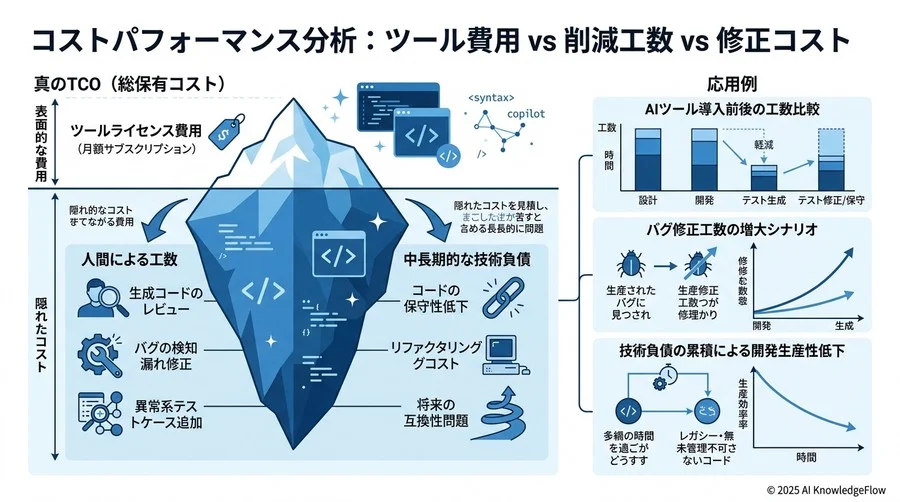 コストパフォーマンス分析：ツール費用 vs 削減工数 vs 修正コスト - Section Image 3