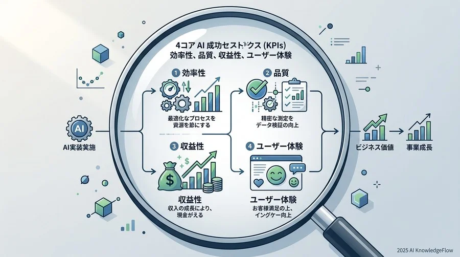 スタートアップが追うべき4つのコアAI成功指標（KPI） - Section Image