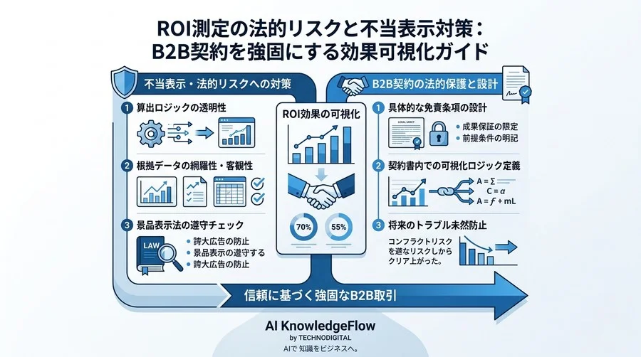 ROI測定の法的リスクと不当表示対策：B2B契約を強固にする効果可視化ガイド - Conclusion Image