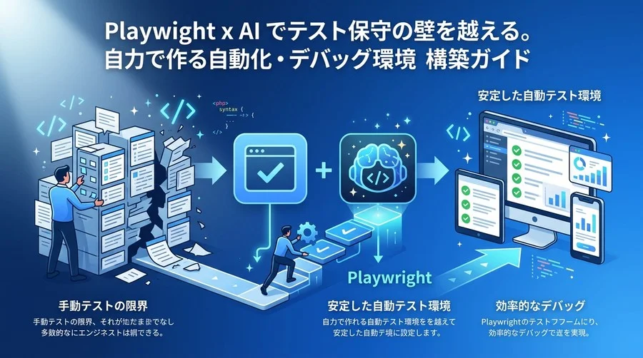 Playwright×AIでテスト保守の壁を越える。自力で作る自動化・デバッグ環境構築ガイド