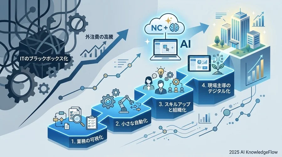 3. ステップ1：業務の可視化とAI・ノーコードの基礎習得 - Section Image