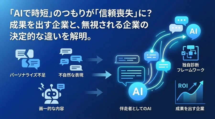 「AIで時短」が信頼喪失を招く？B2Bメール・文章作成の失敗パターンと改善アプローチ