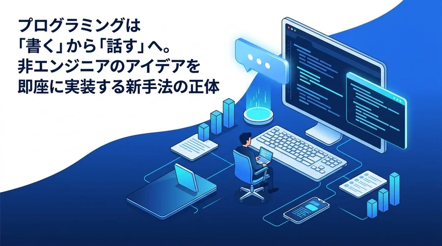 プログラミングは「書く」から「話す」へ。非エンジニアがアイデアを即座に実装するバイブコーディング活用ガイド