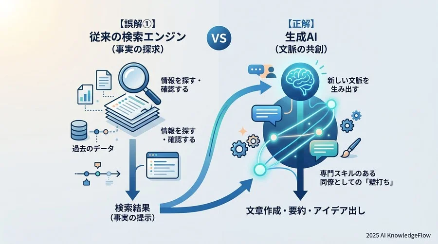 誤解①：Geminiは「精度の高い検索エンジン」であるという思い込み - Section Image