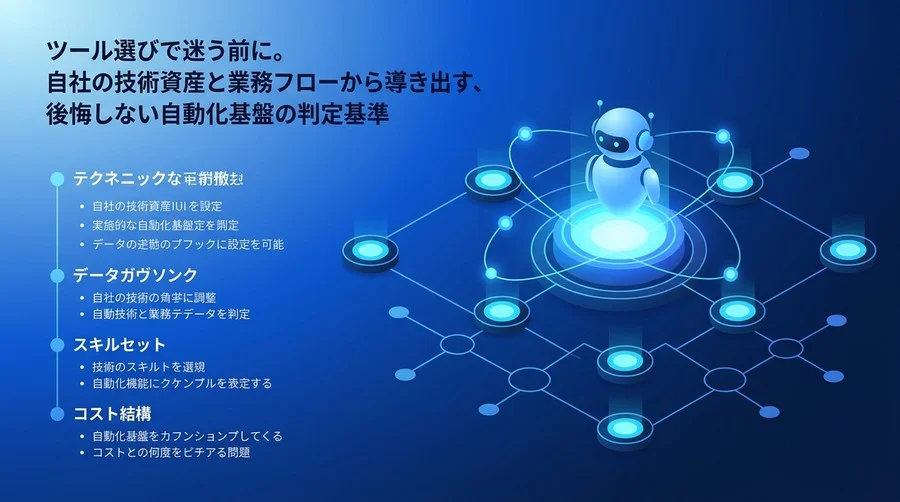 n8nとMakeの比較で迷う前に。自社の技術資産と業務フローから導き出す、後悔しない自動化基盤の判定基準