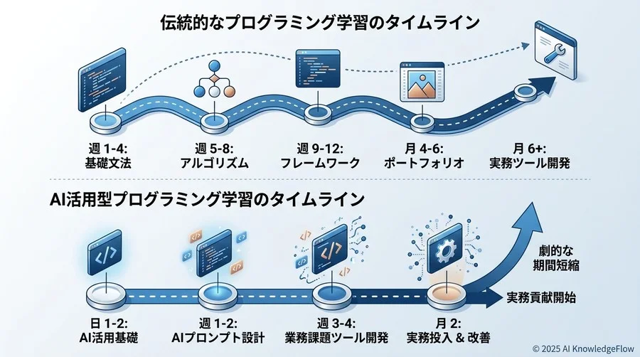 パフォーマンス評価：スキル習得から実務投入までのタイムライン - Section Image
