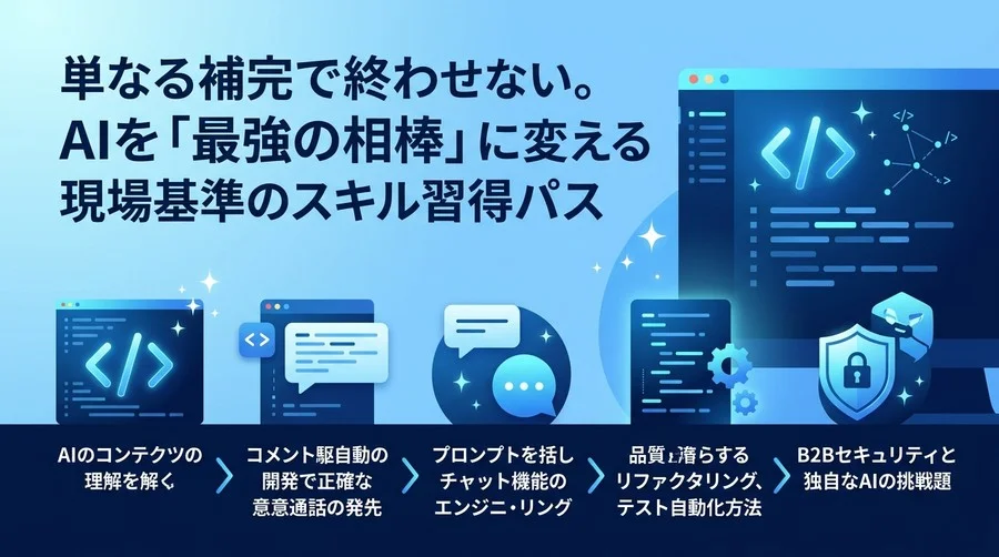 GitHub Copilot実践学習パス：AIを「最強の相棒」に変える開発アプローチ