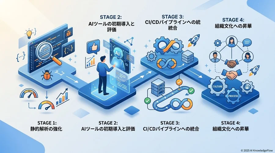 【実践】AIコードレビュー導入の4段階メソドロジー - Section Image