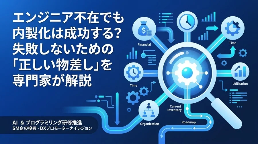 「IT内製化」はなぜ頓挫するのか？中堅中小企業が失敗を防ぐ経営視点のKPI設計ガイド