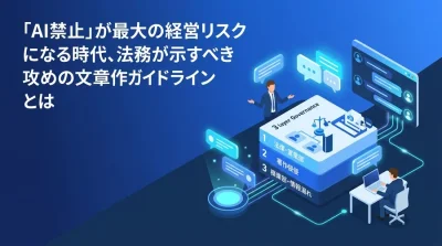 「AI禁止」が最大の経営リスクになる時代、法務が示すべき攻めの文章作成ガイドライン
