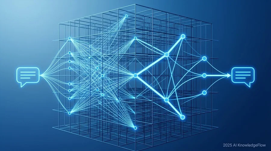 対話型AI（LLM）の動作原理：なぜ「言葉」で「思考」が可能なのか - Section Image