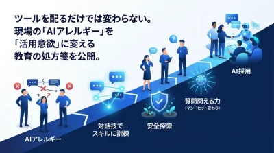 非IT部門のAIアレルギーを克服する対話型AI研修・実践ロードマップ