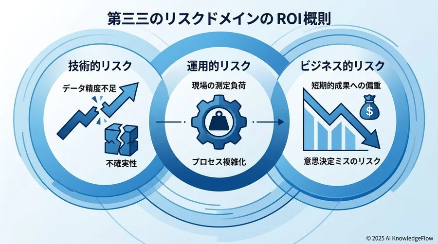 ROI測定における3つのリスクドメインの特定 - Section Image