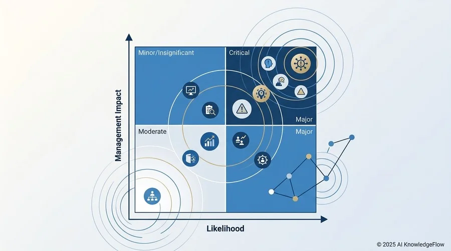 リスク評価マトリクス：発生確率と経営インパクトの可視化 - Section Image