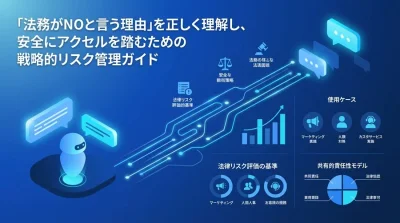 「法務がNOと言う理由」を正しく理解し、安全にアクセルを踏むための戦略的AIリスク管理ガイド