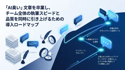 「AI臭い」文章を卒業する：現場の執筆を加速させるAI導入ロードマップと実践アプローチ