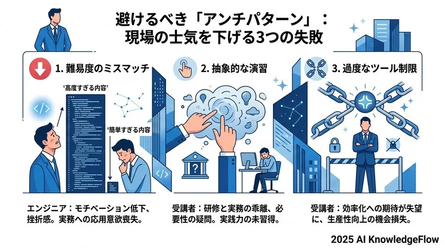 避けるべき「アンチパターン」：現場の士気を下げる3つの失敗 - Section Image 3