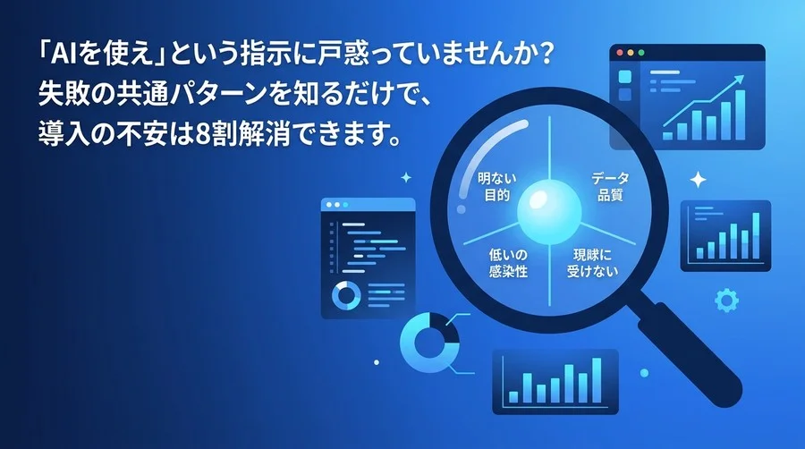 「とりあえずAI」が招く失敗リスクを回避する自己診断ガイド：3つの根本課題と導入前夜の15項目チェックリスト