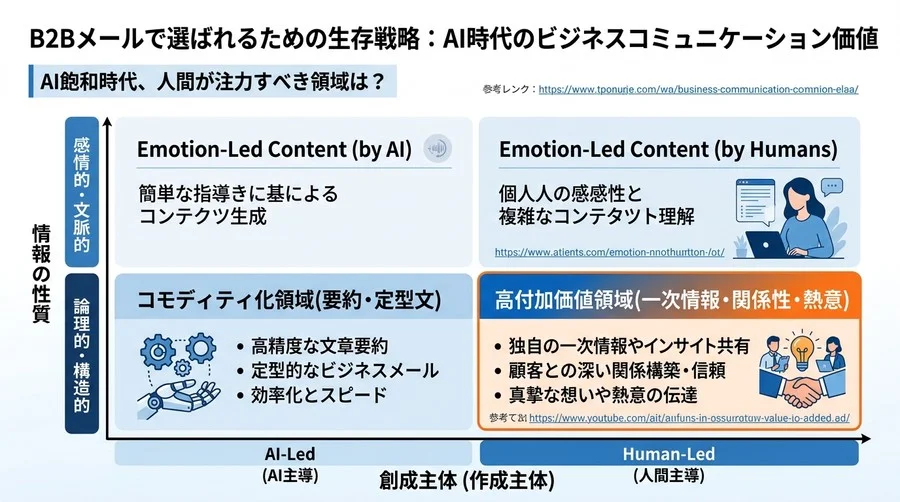 AI文章作成が飽和する2026年、B2Bメールで選ばれるための生存戦略 - Conclusion Image