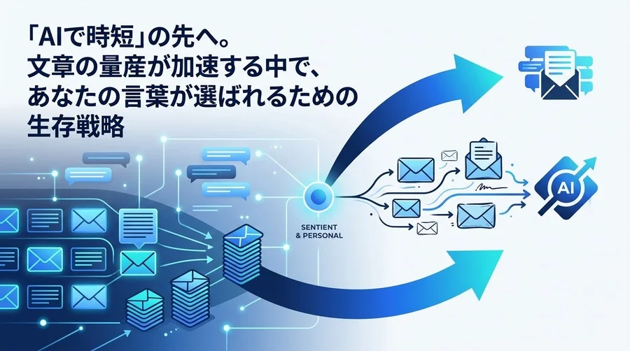 AI文章作成が飽和する2026年、B2Bメールで選ばれるための生存戦略