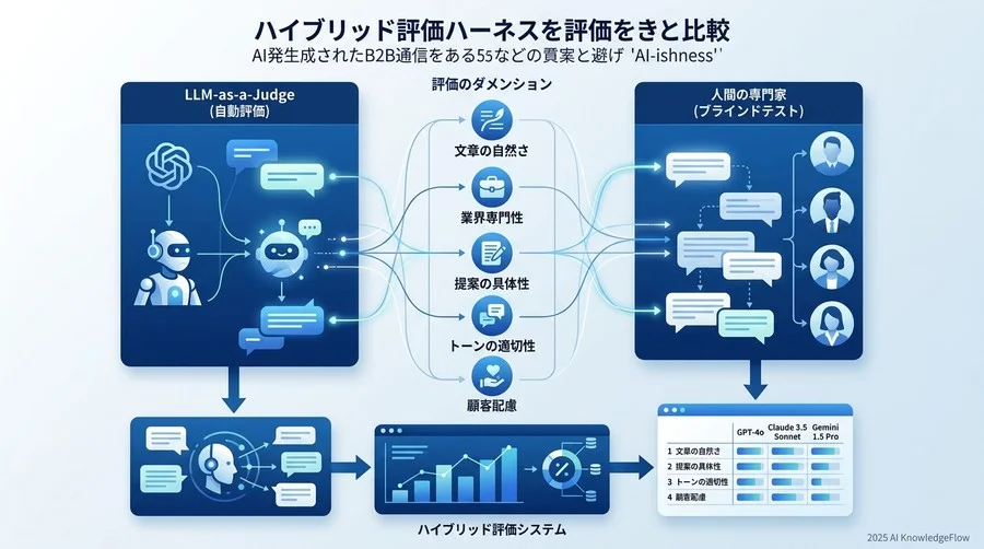 ベンチマーク設計：B2B特化型「5つの評価次元」と検証環境 - Section Image