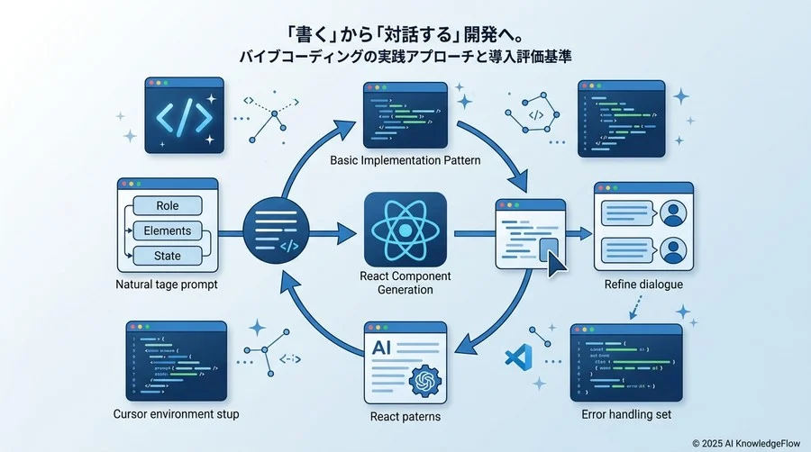 基本実装パターン：自然言語からのReactコンポーネント生成 - Section Image