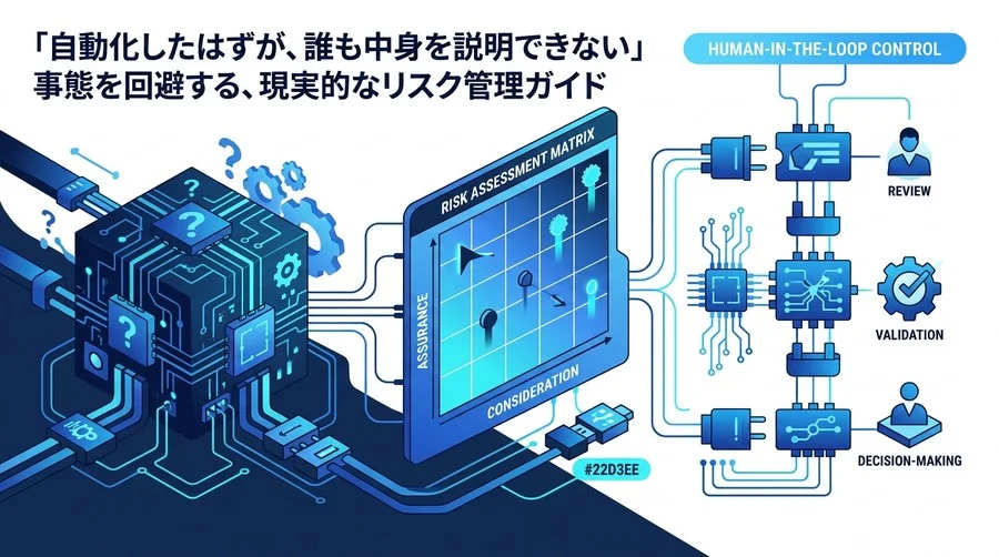 「誰も中身を説明できない」を防ぐ。データ分析自動化の現実的なリスク管理ガイド