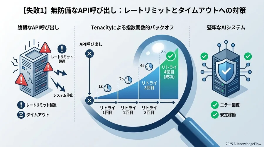 【失敗1】無防備なAPI呼び出し：レートリミットとタイムアウトへの対策 - Section Image
