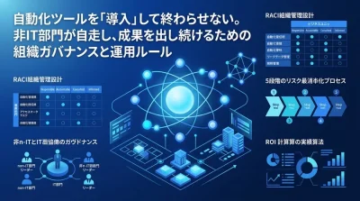 「ツール導入」で終わらせない社内ツール自動化。非IT部門が自走する運用ルールとガバナンス