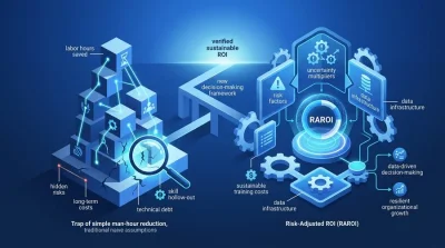 AI投資の死角を撃つ：工数削減の罠と「リスク調整後ROI」による経営判断