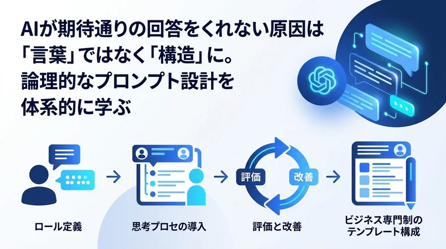 AIの出力品質は「言葉」ではなく「構造」で決まる。B2B業務を自動化するプロンプト設計の論理と実践