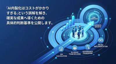 「AI内製化はコスト高」の誤解を解く。稟議を通す投資対効果と組織変革ロードマップ