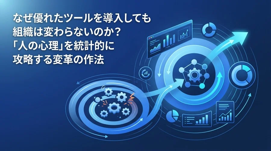 なぜ優れたツールを導入しても組織は変わらないのか？「人の心理」を統計的に攻略するチェンジマネジメント実践手順