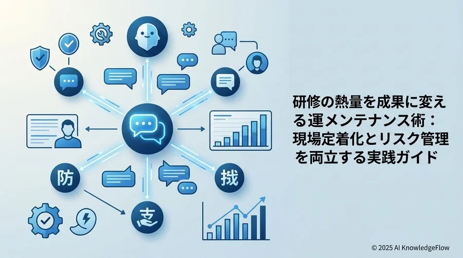 研修の熱量を成果に変える「運用メンテナンス」の全体像 - Section Image