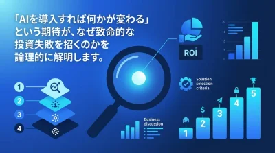 AI導入の失敗から学ぶ「PoC死」を回避する投資判断とプロジェクト管理術