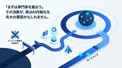 AI内製化の失敗は「エンジニア採用」から始まる？経営層が知るべきビジネス実装のロードマップと組織づくり