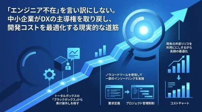 エンジニア不在を言い訳にしない。中小企業がIT内製化でDXの主導権と開発コストを最適化する実践的道筋