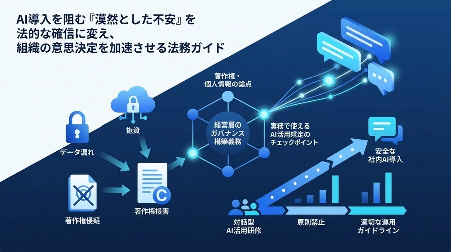 対話型AI活用研修で進める社内AI導入：法務リスク対策とガバナンス構築の実践ガイド