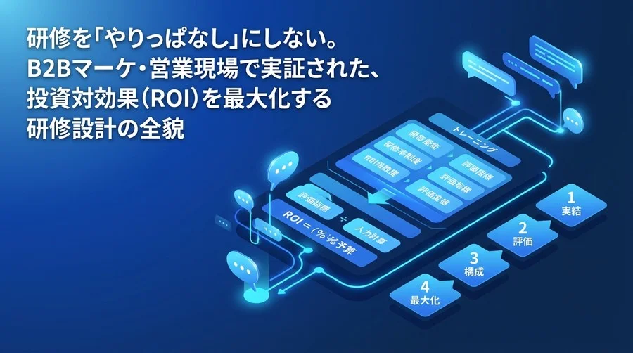 対話型AI研修のROIを最大化する評価指標とB2B実務に直結させる実践アプローチ