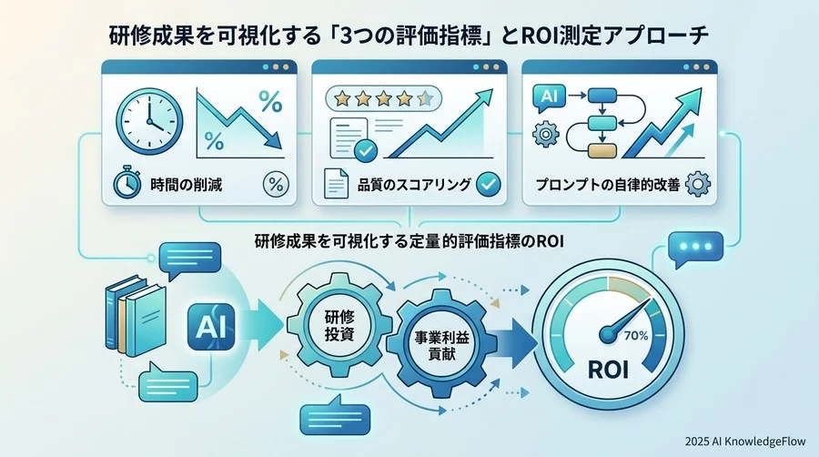 研修成果を可視化する「3つの評価指標」とROI測定アプローチ - Section Image
