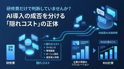 研修費だけで判断していませんか？AI導入の成否を分ける「隠れコスト」の正体とTCO分析