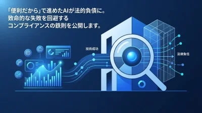 便利だからで進めたAIが法的負債に。致命的な失敗を回避するコンプライアンスの鉄則