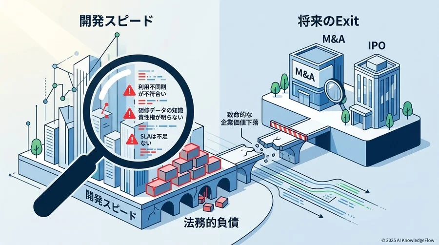 権利帰属のデッドライン：学習データと生成物の「所有権」を確定させる - Section Image