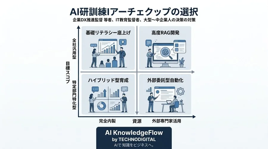 対話型AI活用研修：操作から原理理解、業務実装へ導く教育設計 - Conclusion Image